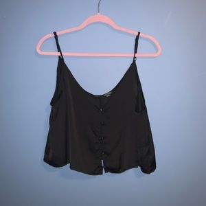 🖤 size XL black cropped tank!